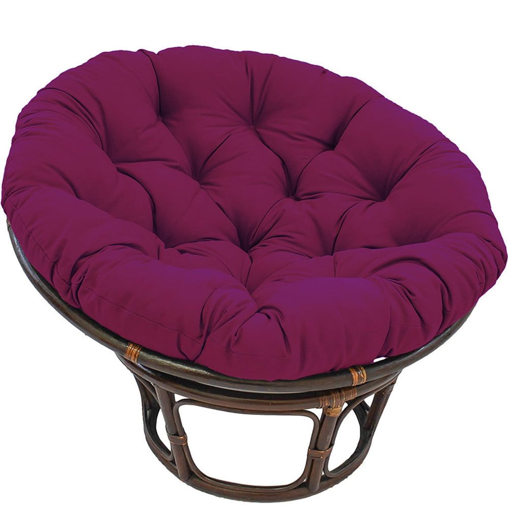 Round Outdoor Hanging Chair Cushion, Purple, 60 cm, 10 cm Thick