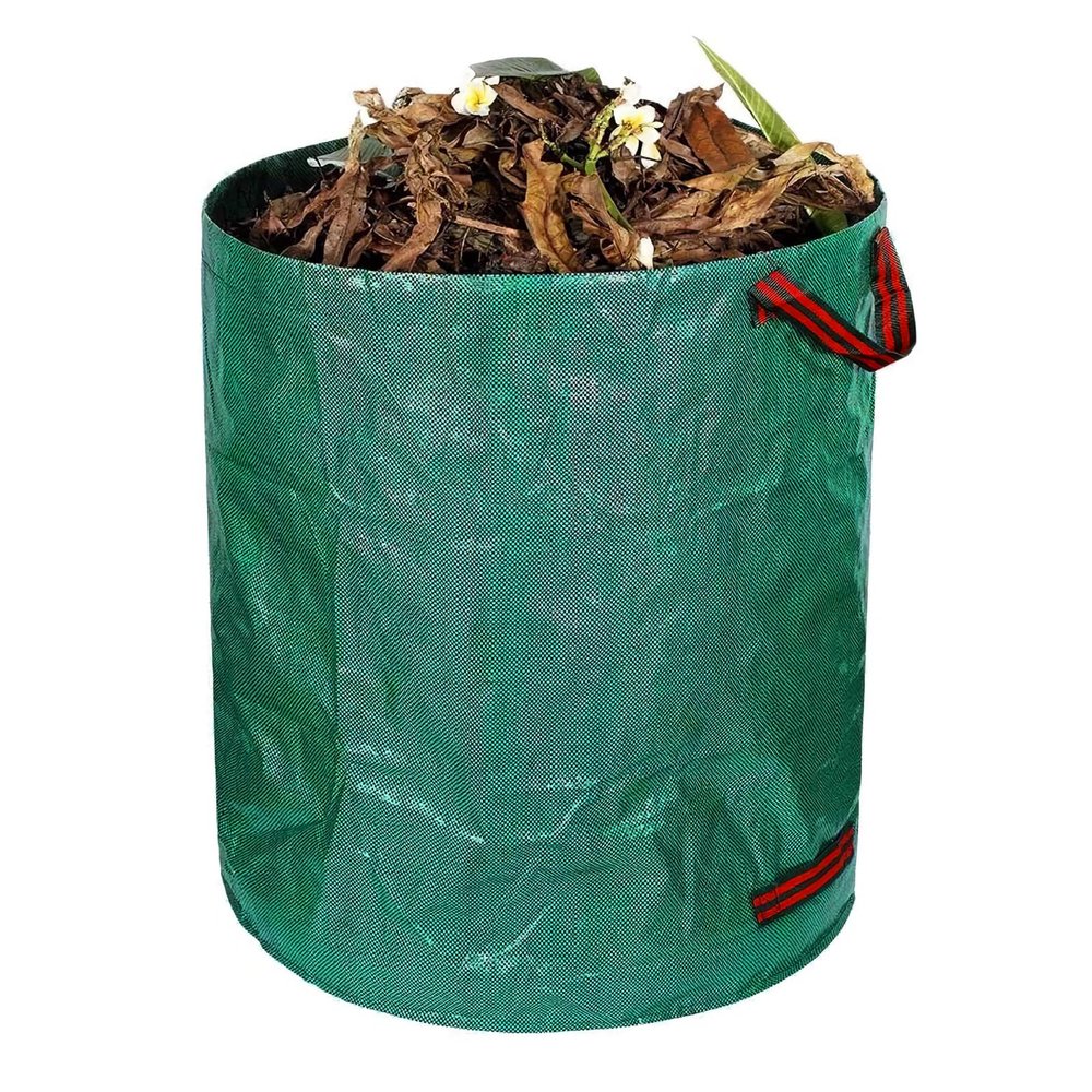 Large Lawn and Leaf Yard Waste Bag with Reinforced Handles, Reusable, 120 L / 32 Gallons