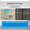Insect Screen for Windows and Doors 85 x 65 cm, No-Drill Magnetic Fly Screen, White view 2