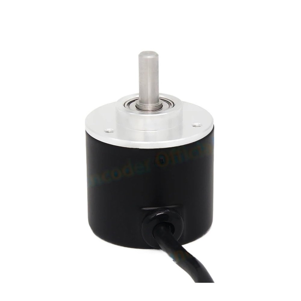 CIJIAOPOYU Analog Absolute Encoder, Single-Turn Angular Speed Measurement, 0–5 V/10 V/4–20 mA Output, 6 mm Solid Shaft