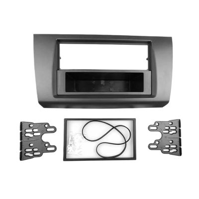 WEFOLEN 1-DIN/2-DIN Radio Fascia for Suzuki Swift 2004–2009, Gray (1-DIN)