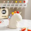 Reusable Fruit Fork Set with Ceramic Storage Jar, White view 3