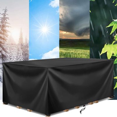 AOFOAE Waterproof Outdoor Furniture Cover 350 x 170 x 75 cm, Black