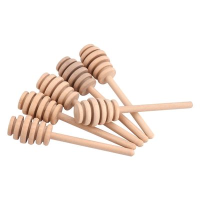 50-Piece Honey Dipper Stick Set, 10 cm Drizzler, Wooden Mini Dippers, 8 cm Stirring Sticks (Honey King 10.5 cm)