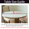 Chickwin Oval Waterproof Tablecloth with Elastic Edge, Striped Wood, 122 x 173 cm view 2
