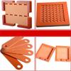 Multi-gre Bakelite Phenolic Sheet for Laboratory DIY Fixtures and PCB Drilling Machine Parts, Orange, 250 × 250 × 20 mm view 2