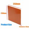 Multi-gre Bakelite Phenolic Sheet for Laboratory DIY Fixtures and PCB Drilling Machine Parts, Orange, 250 × 250 × 20 mm view 3
