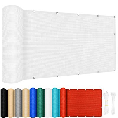 Rectangular HDPE Sun Shade Sail 120 x 820 cm, 98% UV Protection, Breathable