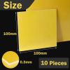 ALANIZ Epoxy Insulation Sheet, 10-Pack, 3240 Fiberglass Epoxy Board, 100 x 100 mm, 0.3 mm view 2