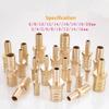 JOSUR Brass 2-Way Reducer for Straight Barbed Hose Connections, 8 mm–19 mm view 4