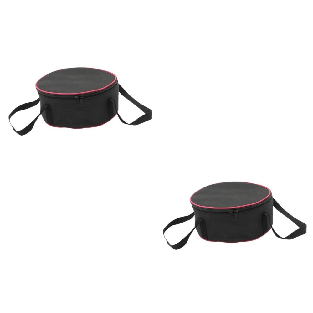 TOYANDONA 2-Piece Pot Storage and Picnic Grill Carrying Bags, Black