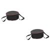 TOYANDONA 2-Piece Pot Storage and Picnic Grill Carrying Bags, Black view 1