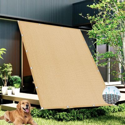 Shade Sail 120 x 900 cm, 98% UV Protection, Tear-Resistant, Breathable, Sand Yellow