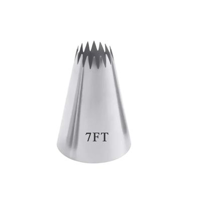 WWPMNQD Stainless Steel Cream Flower Cupcake Piping Tips, 5FT/7FT/8FT/9FT (7FT, 4-Piece)