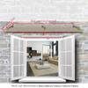Outdoor Awning, Blue-Green Polycarbonate, Window Rain Cover and Front Door Canopy, Aluminum Coffee Holder, Veranda and Back Door, 80 x 220 cm view 3