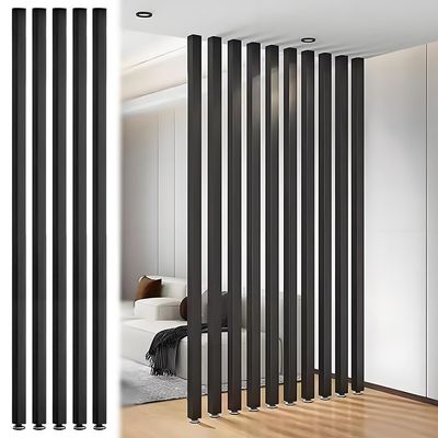 YVYKFZD Floor-to-Ceiling Room Divider Posts, 5-Piece Set, 205 cm/8