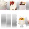 QWORK 3-Piece Cake Scraper Set, 22 cm Stainless Steel view 3