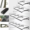 Gray Polycarbonate Door Canopy Awning view 2