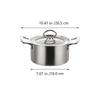 HOLIDYOYO Thickened Stainless Steel Hot Pot Soup Pot view 2
