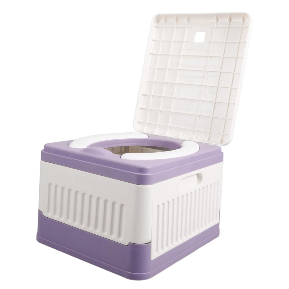Vaguelly Folding Camping Toilet, Portable Toilet for Car and Travel