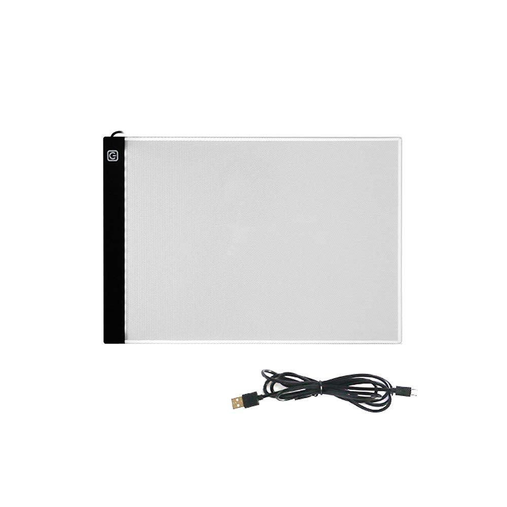 Ultrathin LED Light Box, 240 x 148 mm, for Writing, Painting, Tracing, Drawing, Sketching and Crafts, with 3 Adjustable Brightness Levels