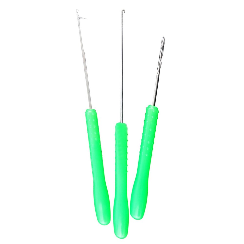 FIRSTXIU Fishing Bait Boilie Drill Stringer Hook Needle Set