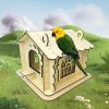 Wren Nesting Box, Safe Wooden Birdhouse for Garden, Tree, Balcony, Patio, Park and Landscape view 2