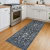 KILOCOCO Hallway Runner, Washable, Non-Slip, Navy Blue view 3