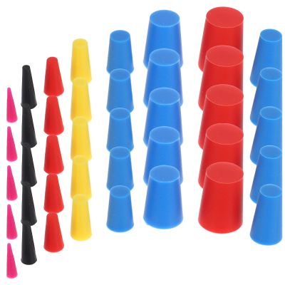 VALICLUD Silicone Rubber Stoppers, Tapered Closure Plugs for Industry, Household, and Laboratory Use
