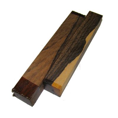 Turning Wood Pen Blanks, 2 x 2 x 12 cm, 2-Piece Set, Ziricote