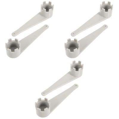 Toyvian 6-Piece Plastic Air Valve Wrench Set for Kayaks and Inflatables