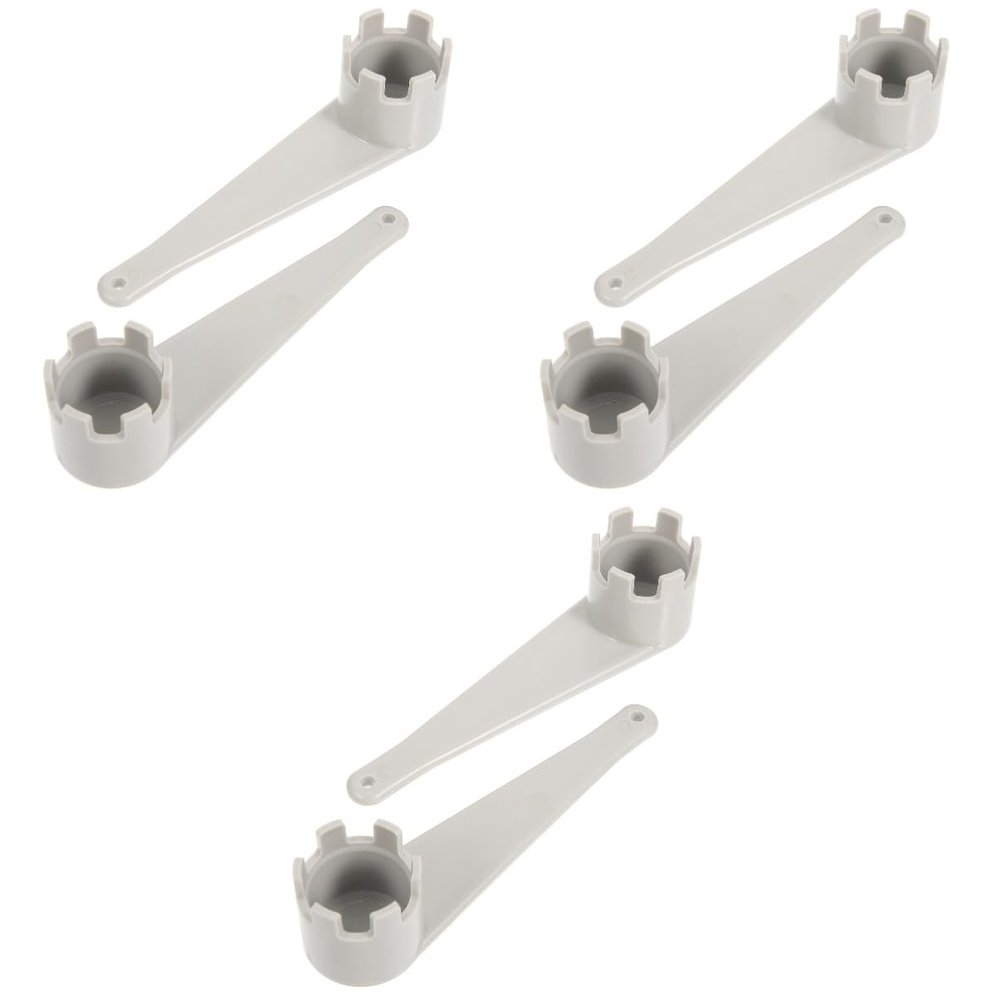 Toyvian 6-Piece Plastic Air Valve Wrench Set for Kayaks and Inflatables
