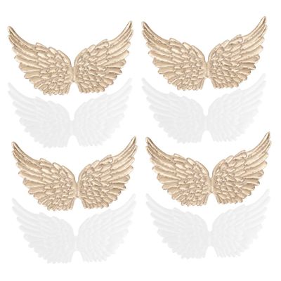 Miniature Angel Wings, 24-Piece Fabric Set for DIY Décor