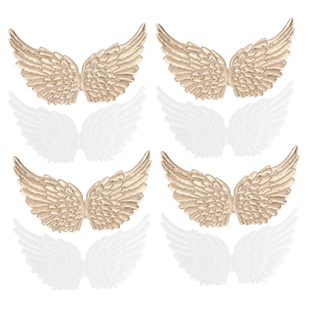 Miniature Angel Wings, 24-Piece Fabric Set for DIY Décor