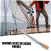 TOYANDONA Metal Rope Splicing Fid with Wooden Handle for Boat and Yacht Ropes view 3