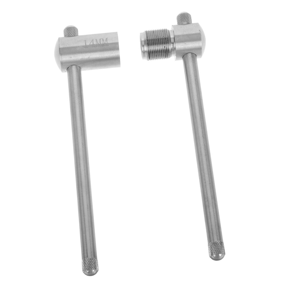 BESTonZON 14 mm Stainless Steel Pool Cue Tip Press
