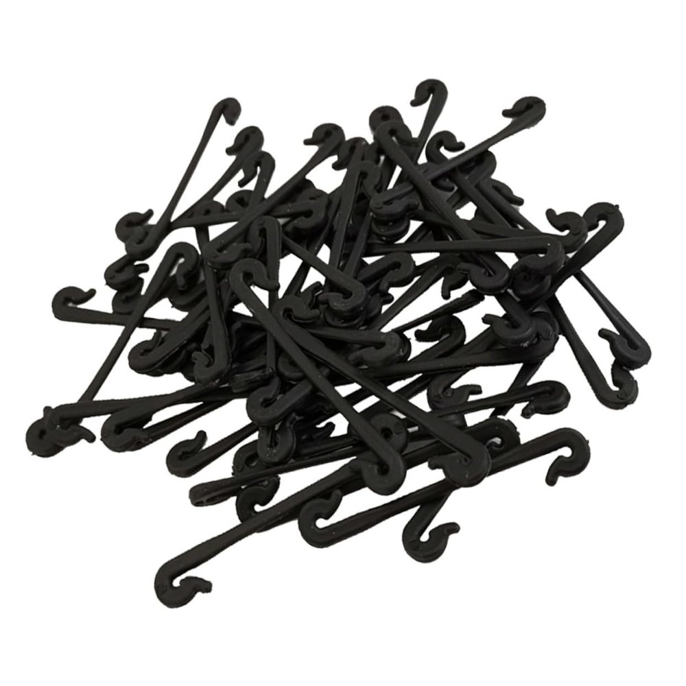 Abaodam PP Plant Ties, 50 Pieces, Black, for Grapevines
