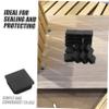 20 Black Plastic Plugs for Square Tubes view 3