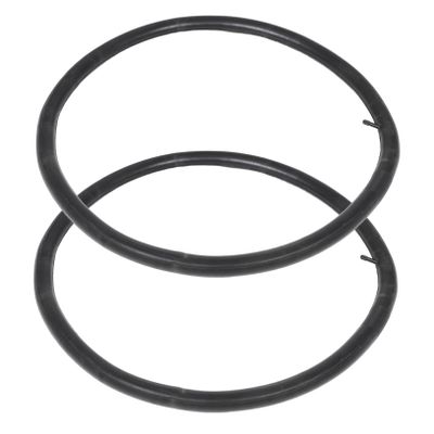 2 Pcs 29-Inch Mountain Bike Inner Tubes, Rubber and Metal, Black