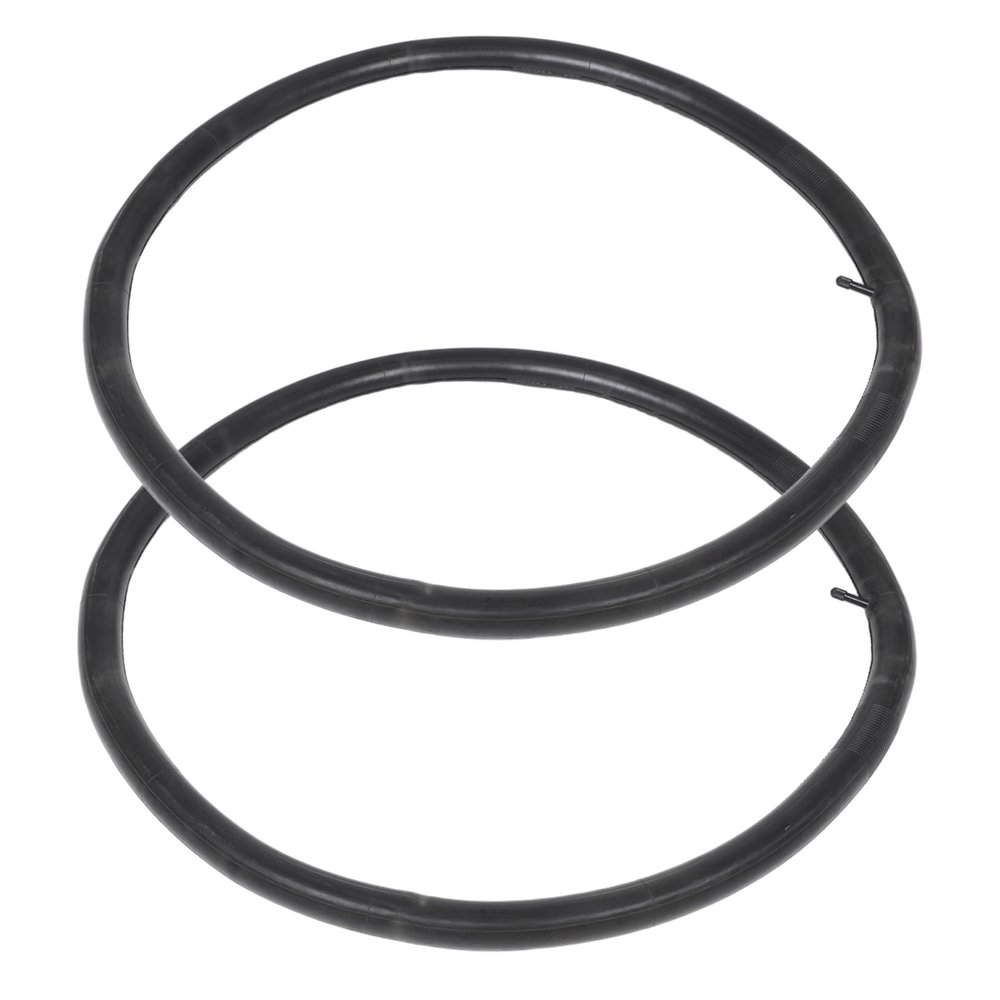 2 Pcs 29-Inch Mountain Bike Inner Tubes, Rubber and Metal, Black