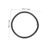 2 Pcs 29-Inch Mountain Bike Inner Tubes, Rubber and Metal, Black view 2