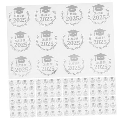 DOITOOL 10-Sheet Gold Foil Graduation Party Stickers