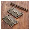 2 Antique Copper-Tone Mini Hinges, 35 x 23 mm view 2