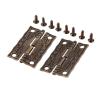2 Antique Copper-Tone Mini Hinges, 35 x 23 mm view 3