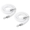 GOUZIBHD 2-Pack Velvet Stanchion Ropes, 6 ft/185 cm, Silver Hooks view 1