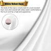 GOUZIBHD 2-Pack Velvet Stanchion Ropes, 6 ft/185 cm, Silver Hooks view 2