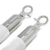 GOUZIBHD 2-Pack Velvet Stanchion Ropes, 6 ft/185 cm, Silver Hooks view 3