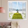 Fly Screen for Windows 50 x 60 cm, Insect Protection with Frame, No Drilling, for Indoor and Outdoor Use, White view 1