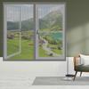 Magnetic Insect Screen for Windows, 85 x 95 cm, Gray view 1
