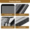 Magnetic Insect Screen for Windows, 85 x 95 cm, Gray view 3